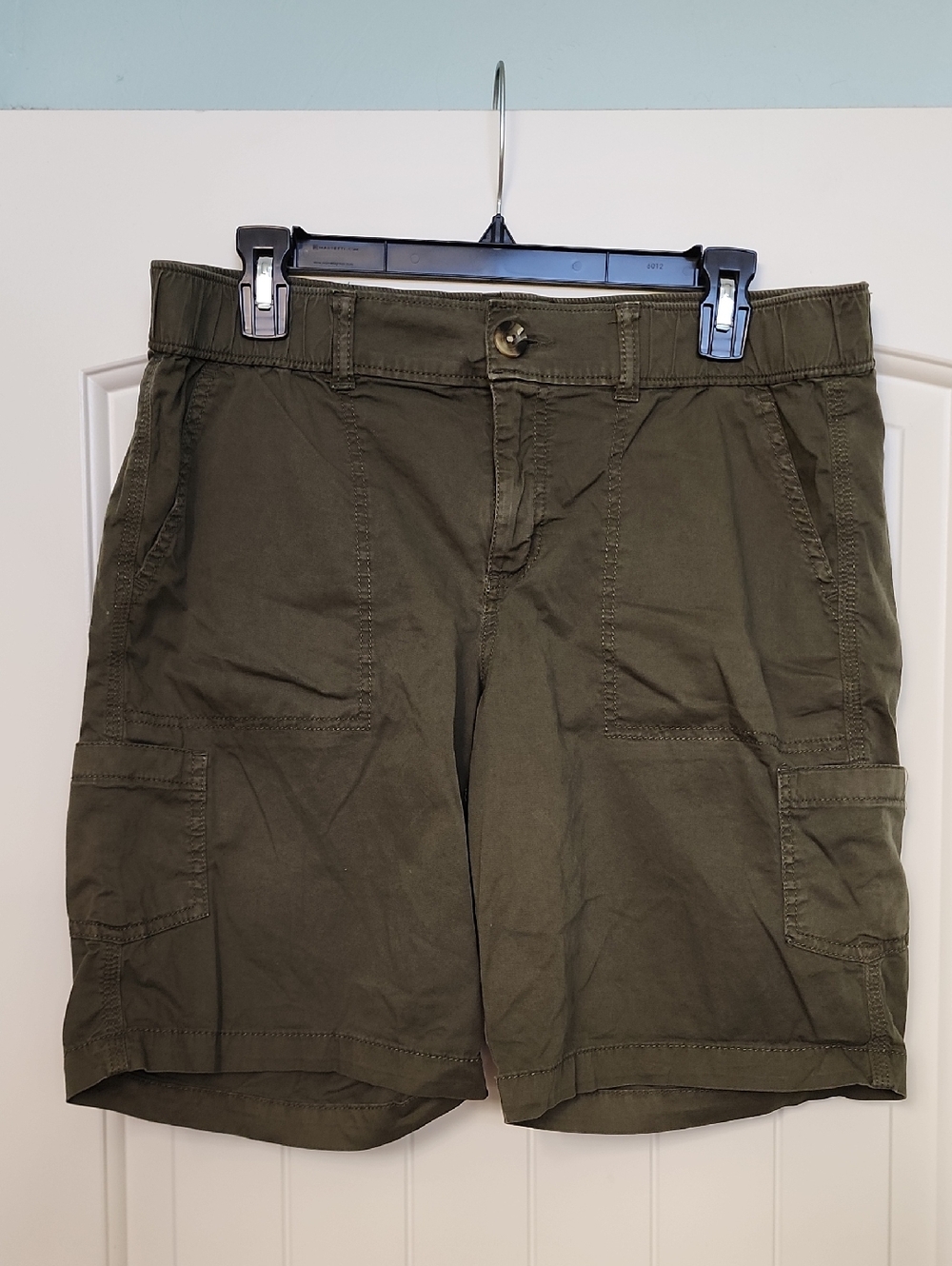 Women's Olive Green Cargo Shorts